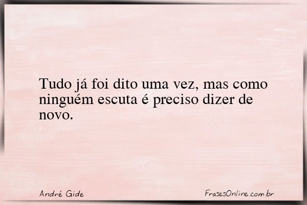 Frase de André Gide