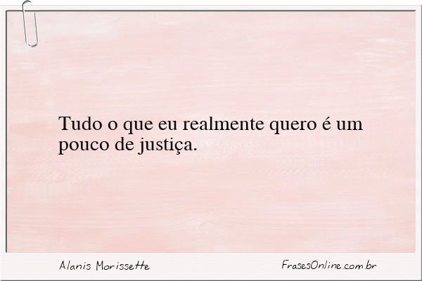 Frase de Alanis Morissette