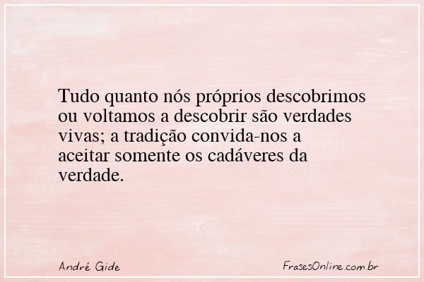 Frase de André Gide