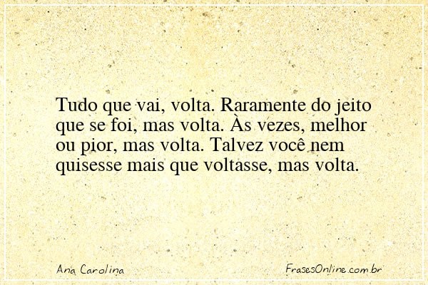 Frase de Ana Carolina