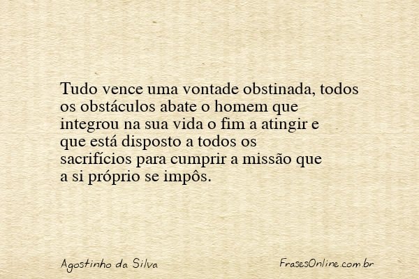Frase de Agostinho da Silva