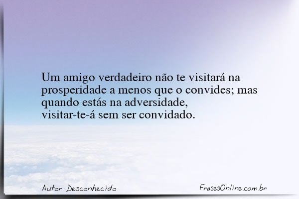 Frase de Autor Desconhecido