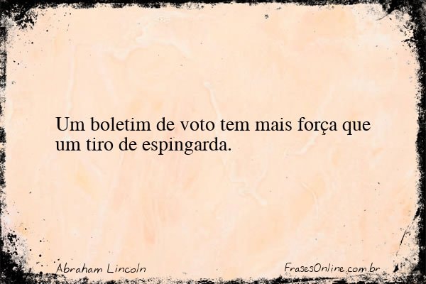Frase de Abraham Lincoln