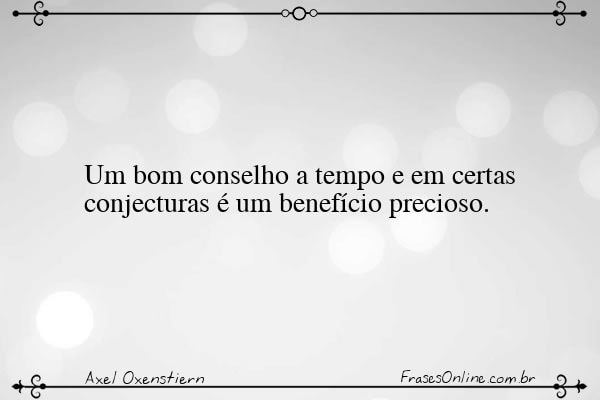 Frase de Axel Oxenstiern