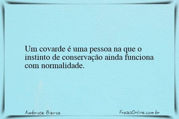 Frase de Ambrose Bierce