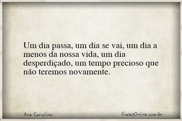 Frase de Ana Carolina