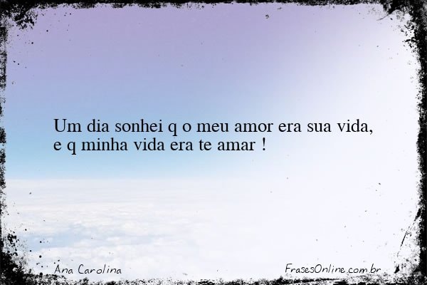 Frase de Ana Carolina