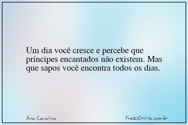 Frase de Ana Carolina