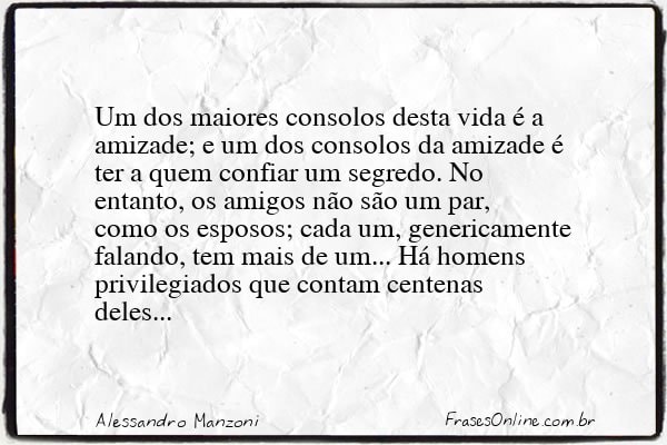 Frase de Alessandro Manzoni