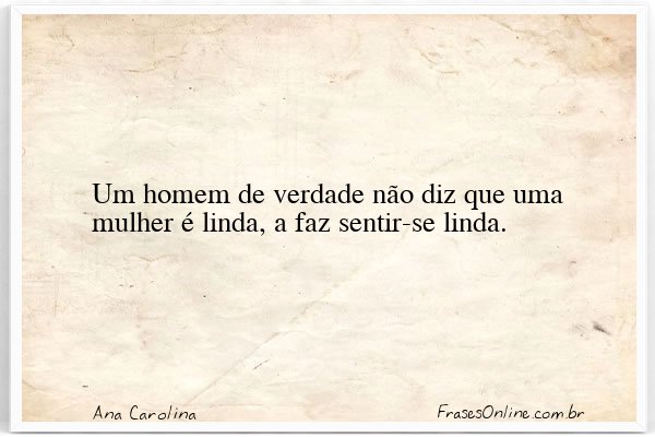 Frase de Ana Carolina