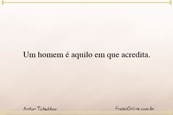 Frase de Anton Tchekhov