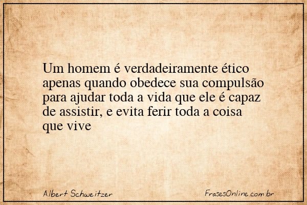Frase de Albert Schweitzer