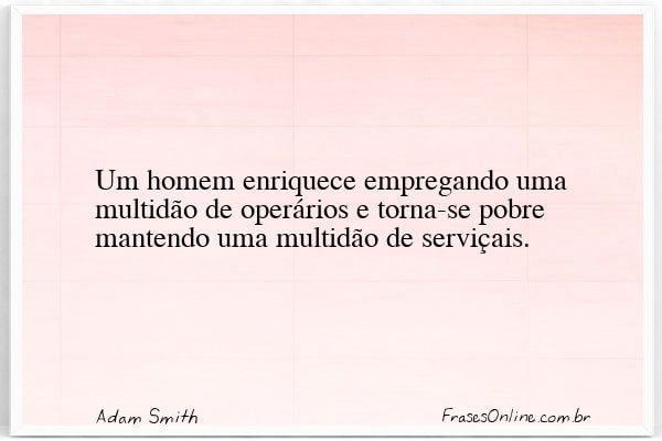 Frase de Adam Smith