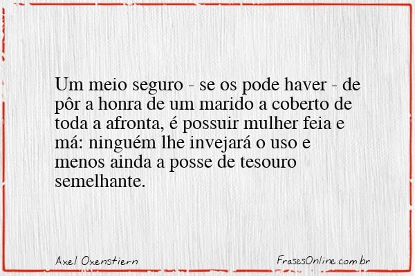 Frase de Axel Oxenstiern