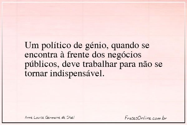 Frase de Anne Louise Germaine de Staël