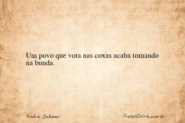 Frase de André Dahmer