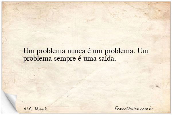 Frase de Aldo Novak