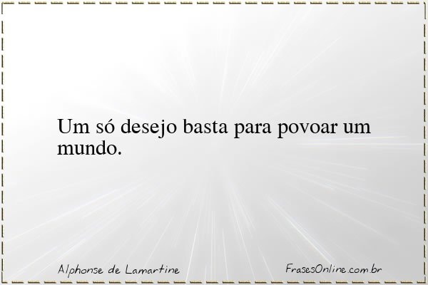 Frase de Alphonse de Lamartine