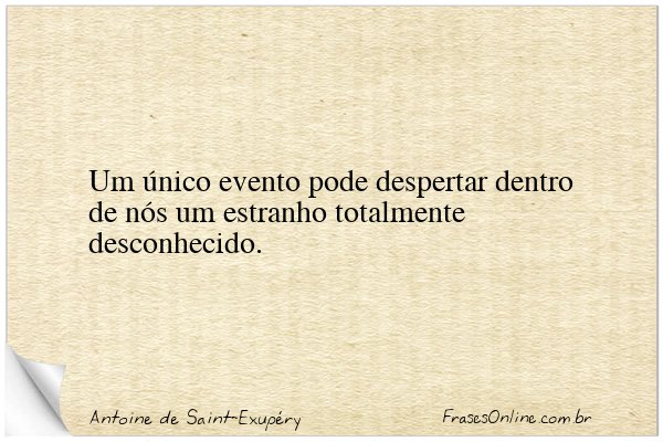 Frase de Antoine de Saint-Exupéry