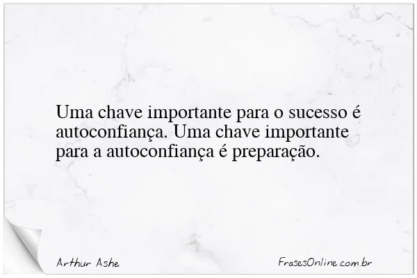 Frase de Arthur Ashe