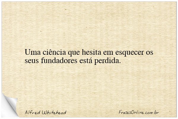 Frase de Alfred Whitehead