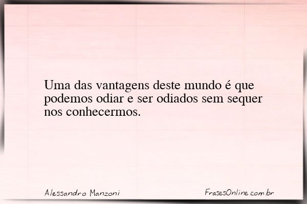 Frase de Alessandro Manzoni
