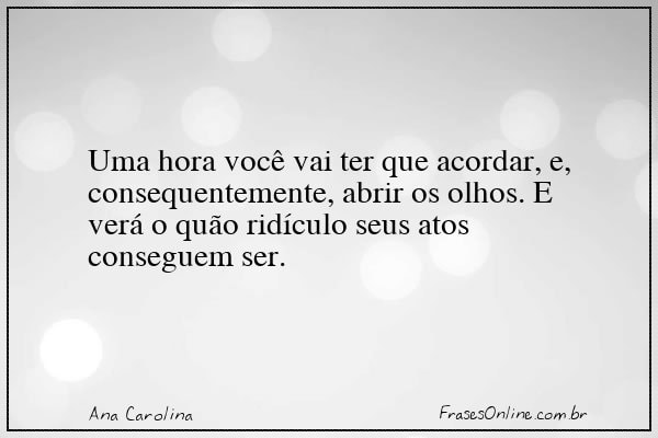 Frase de Ana Carolina