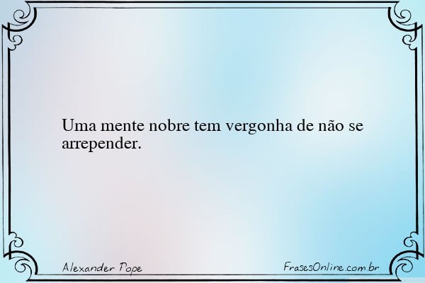 Frase de Alexander Pope