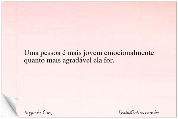 Frase de Augusto Cury