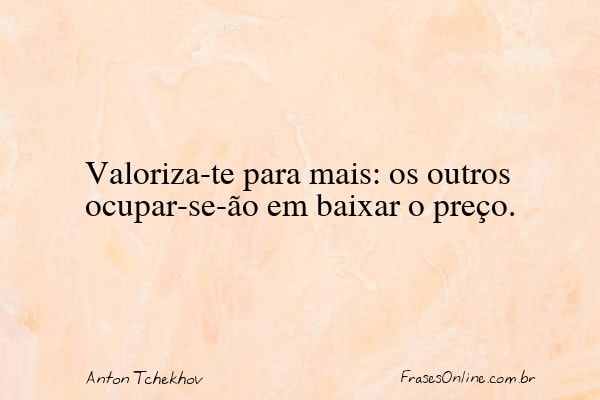 Frase de Anton Tchekhov