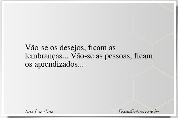 Frase de Ana Carolina