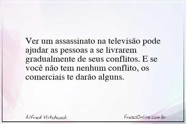 Frase de Alfred Hitchcock