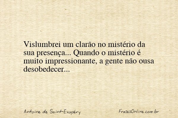 Frase de Antoine de Saint-Exupéry