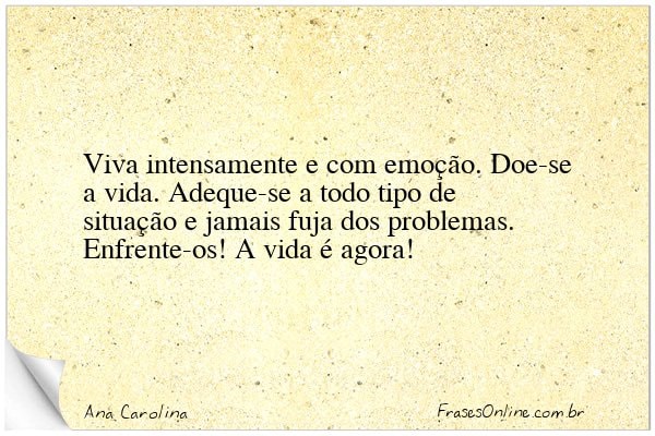 Frase de Ana Carolina