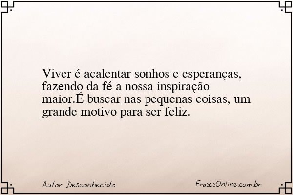 Frase de Autor Desconhecido