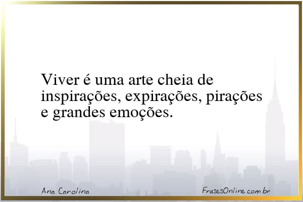 Frase de Ana Carolina