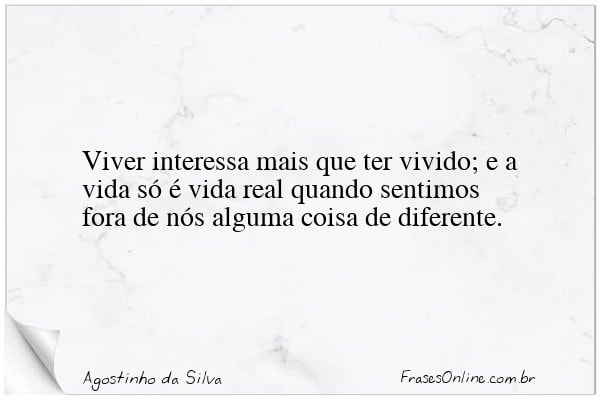 Frase de Agostinho da Silva