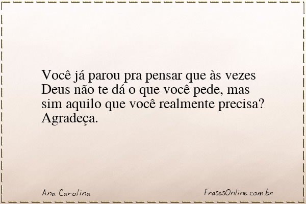 Frase de Ana Carolina