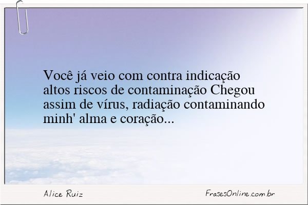 Frase de Alice Ruiz