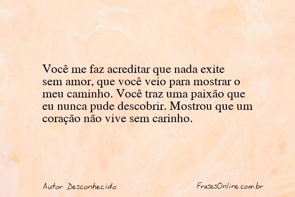 Frase de Autor Desconhecido