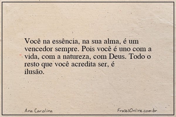 Frase de Ana Carolina