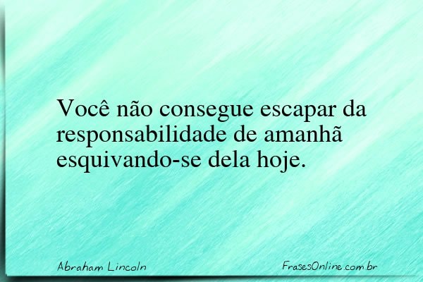 Frase de Abraham Lincoln