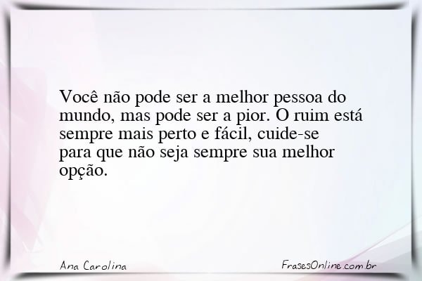 Frase de Ana Carolina