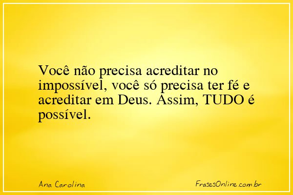 Frase de Ana Carolina