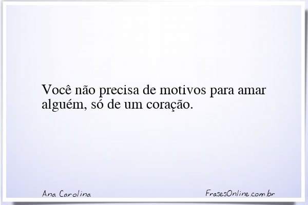 Frase de Ana Carolina