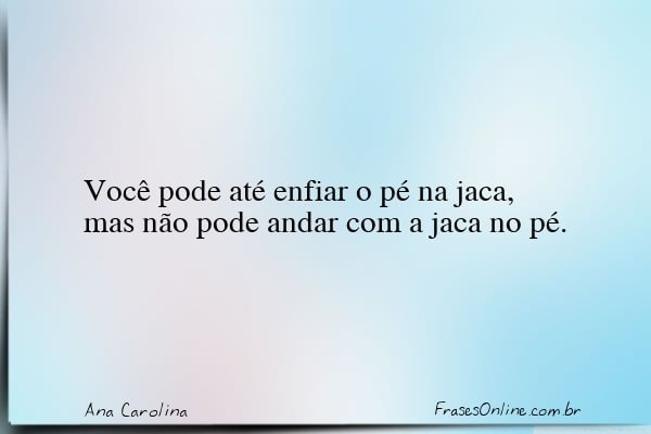 Frase de Ana Carolina