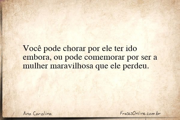 Frase de Ana Carolina