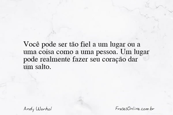 Frase de Andy Warhol