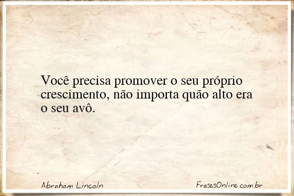 Frase de Abraham Lincoln