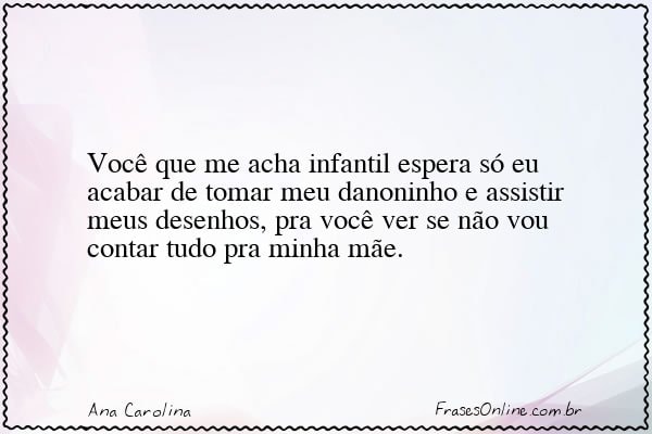 Frase de Ana Carolina